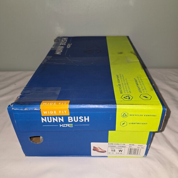 Nunn Bush Kore Icon Ct Oxford in Cognac, Men's Size 15 Wide, New in Box - Picture 8 of 9